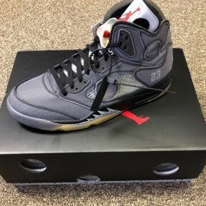 Off white Jordan 5s